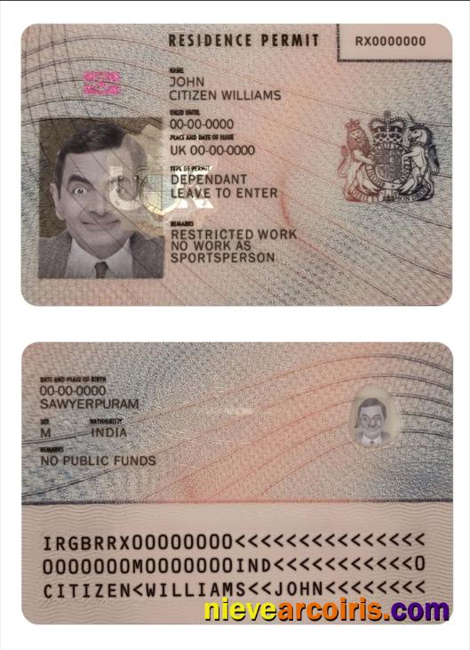 United Kingdom residence permit